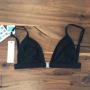 FAE Swim 2018 Alvarrez Top in Onyx size small